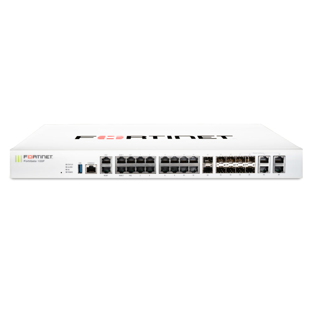 FortiGate 100F Hardware plus 3 Year 24x7 FortiCare and UTP FortiGate 100F Hardware plus 3 Year 24x7 FortiCare and UTP